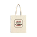 Christmas Tote Bag Cocoa And Quilts Stay Awhile Sign