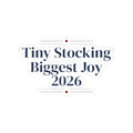 Baby's First Christmas Sticker Tiny Stocking Biggest Joy 2026