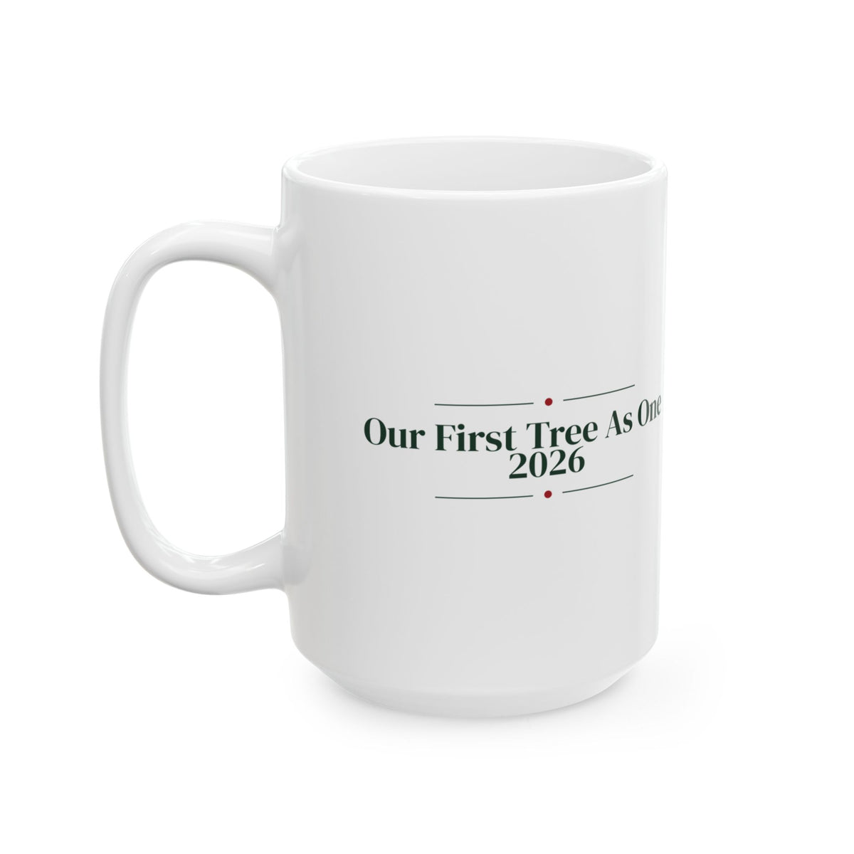 Newlywed Christmas Coffee Mug Our First Tree As One 2026