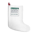 Funny Christmas Shopping Christmas Stocking Comfy Shoes Prescription Label
