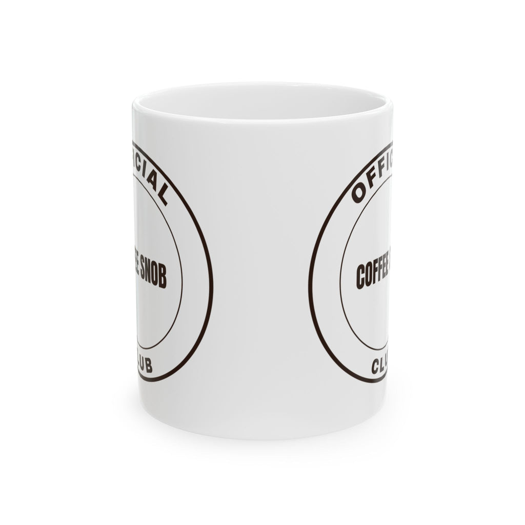 Official Coffee Snob Club Coffee Mug, Funny Coffee