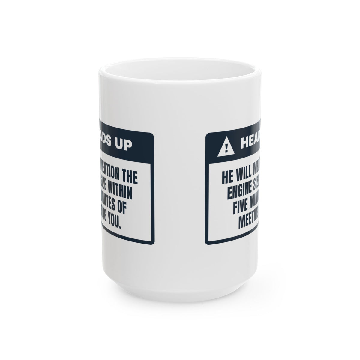 Funny Car Guy Coffee Mug Will Mention The Engine Within Five Minutes