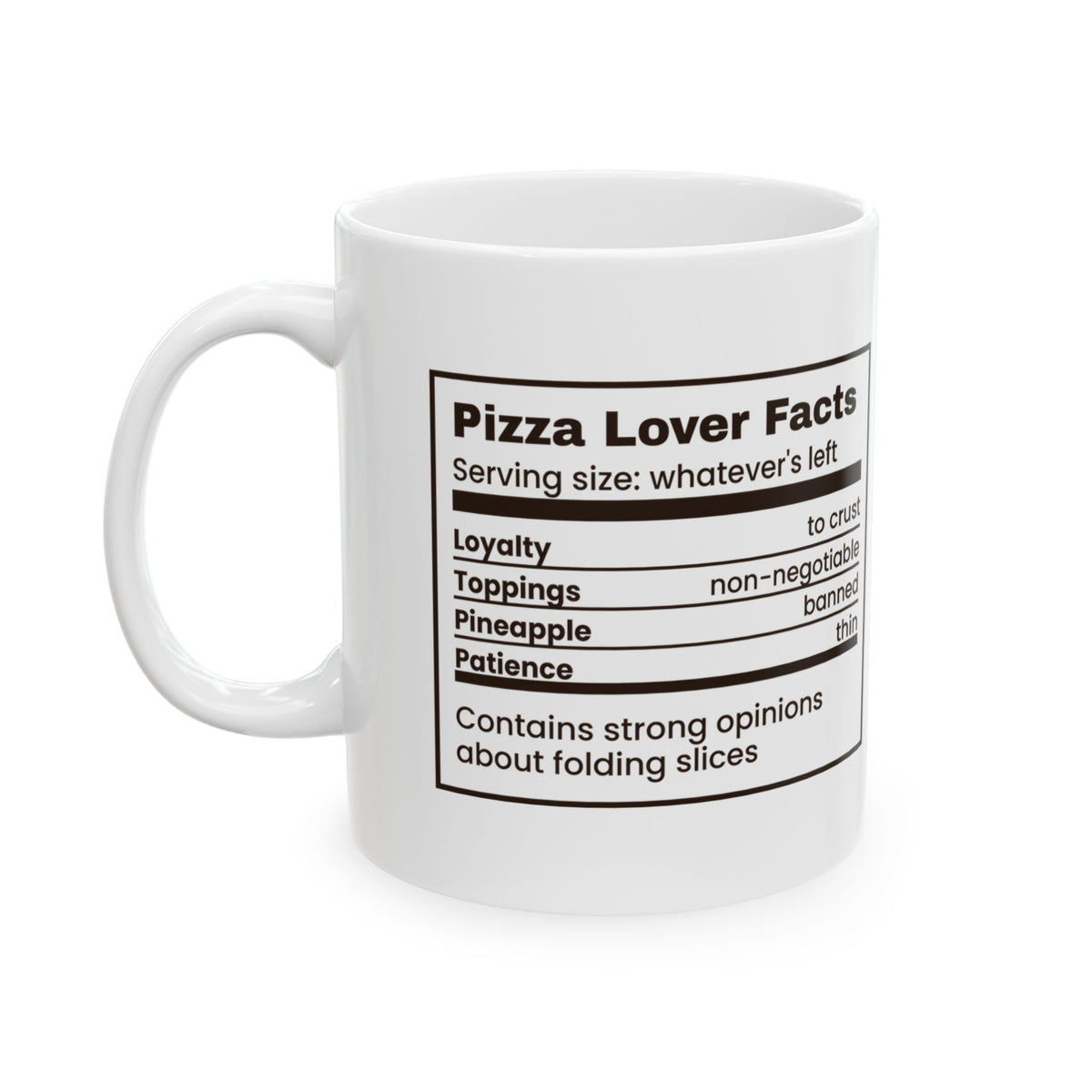 Pizza Lover Coffee Mug Pineapple Banned Funny