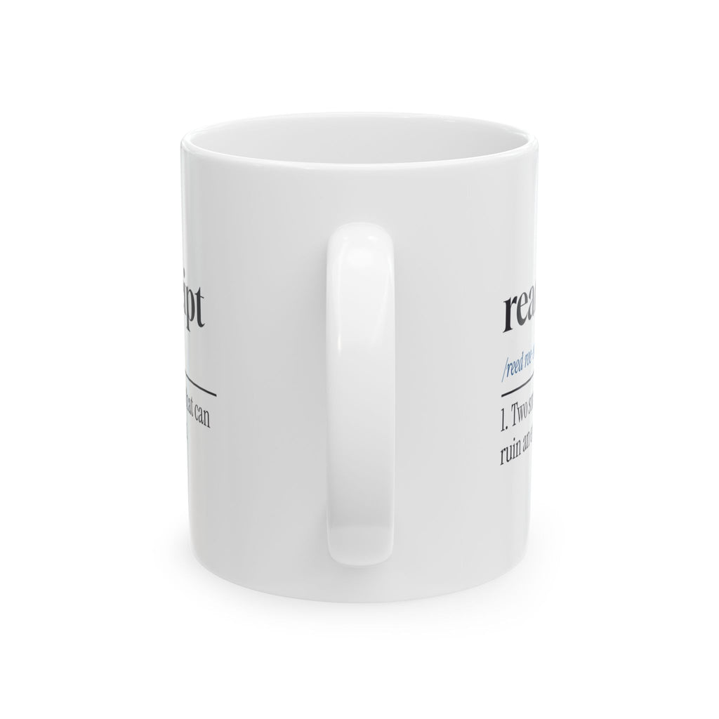 Funny Overthinker Mug Read Receipt Dictionary Definition