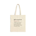 Funny Christmas Retail Tote Bag Gift Wrap Desk Dictionary Definition