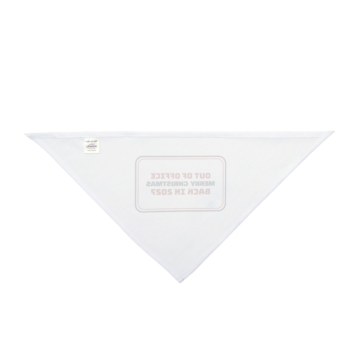 Funny Christmas Coworker Dog Bandana Out Of Office Back In 2027 Sign
