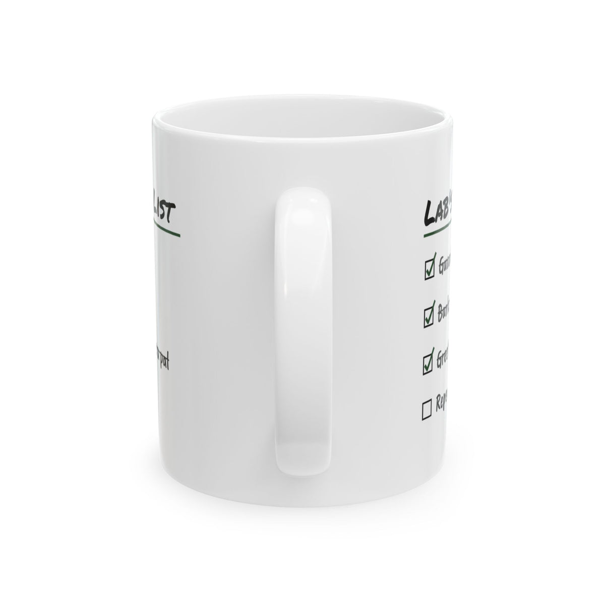 Lab's To-Do List Coffee Mug For Dog Lovers