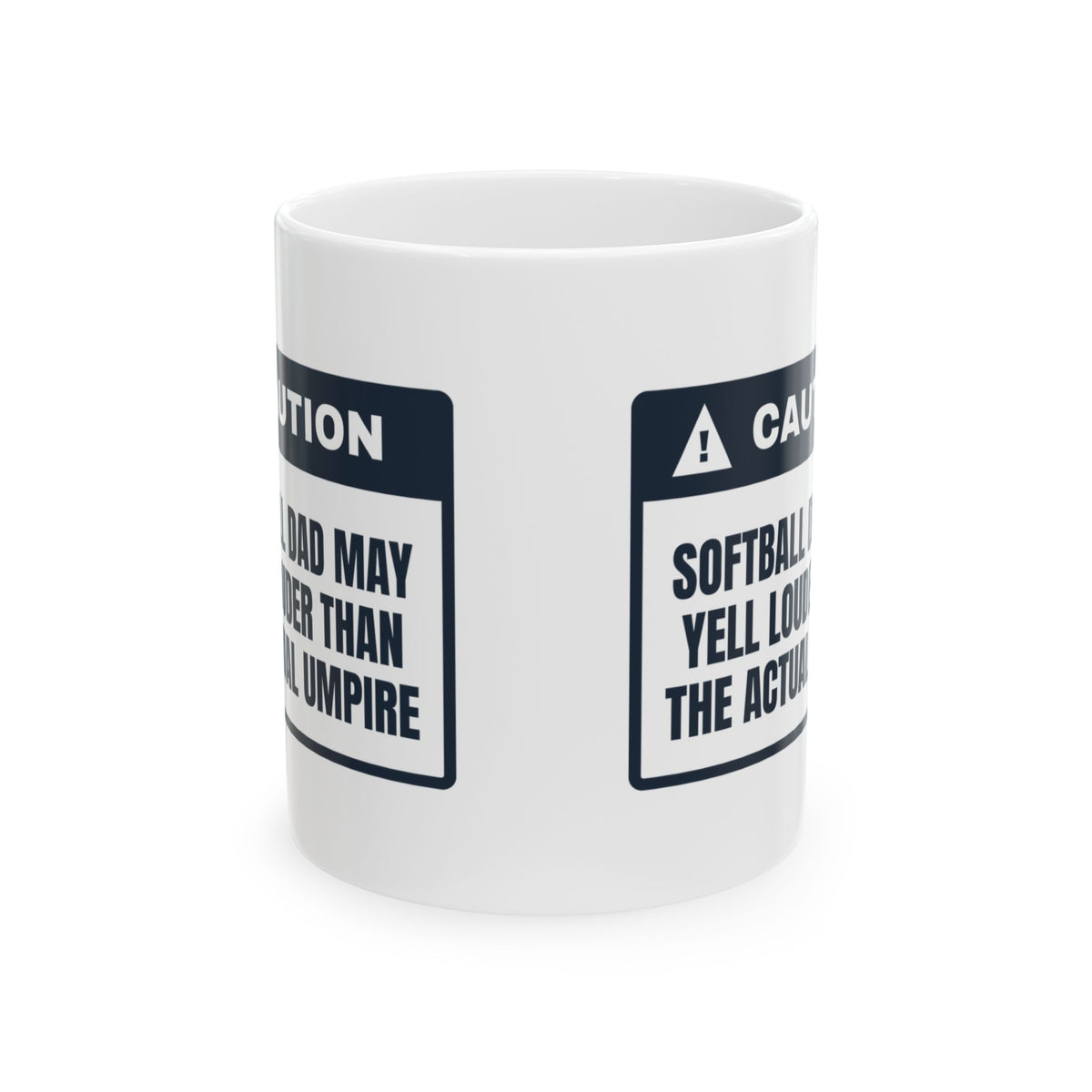 Softball Dad Caution Coffee Mug For Dad
