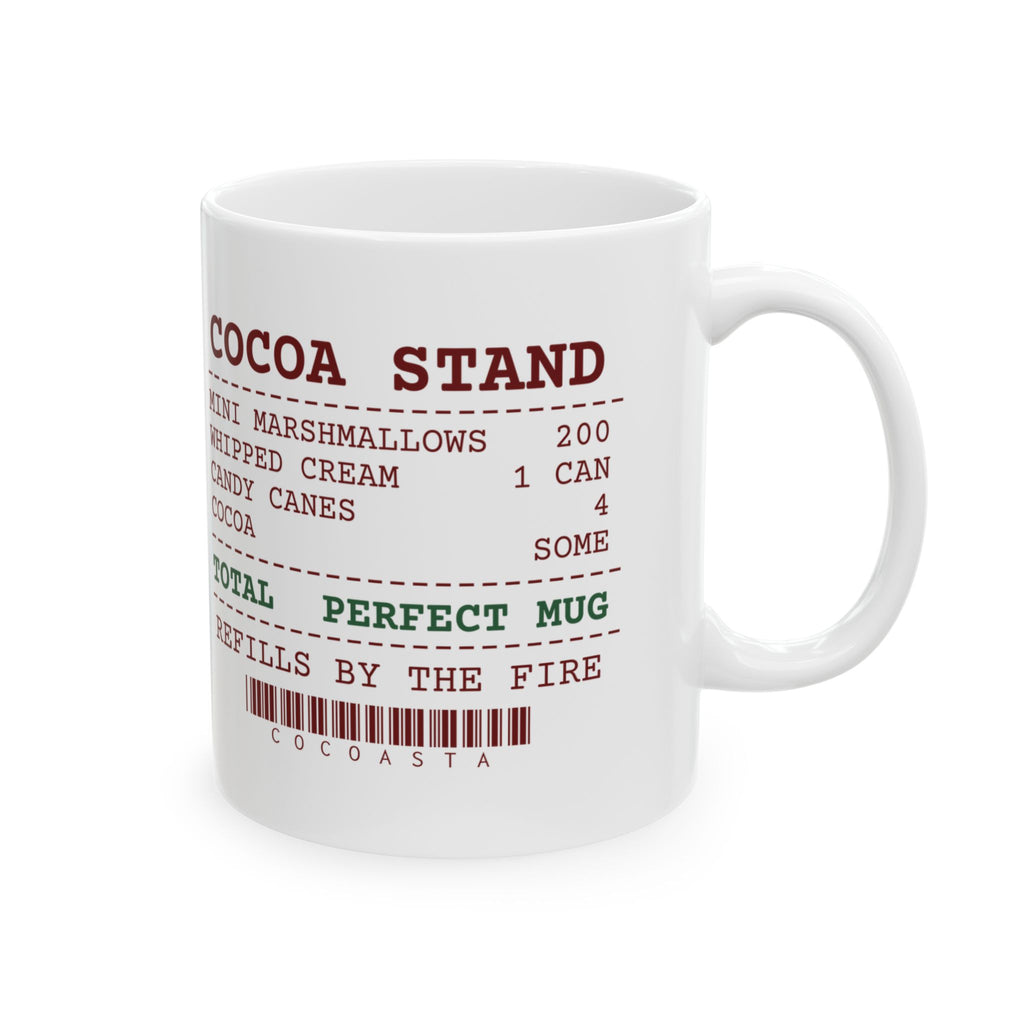 Funny Hot Cocoa Coffee Mug Cocoa Stand Receipt For Marshmallow Fans