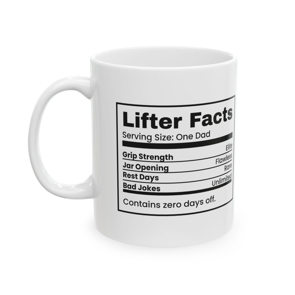Lifter Facts Zero Days Off Coffee Mug For Gym