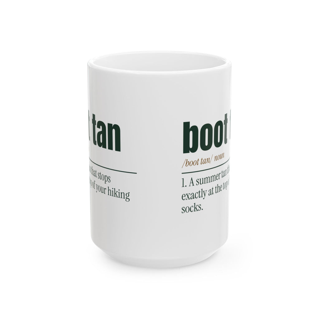 Funny Hiking Coffee Mug Boot Tan Definition For Hikers