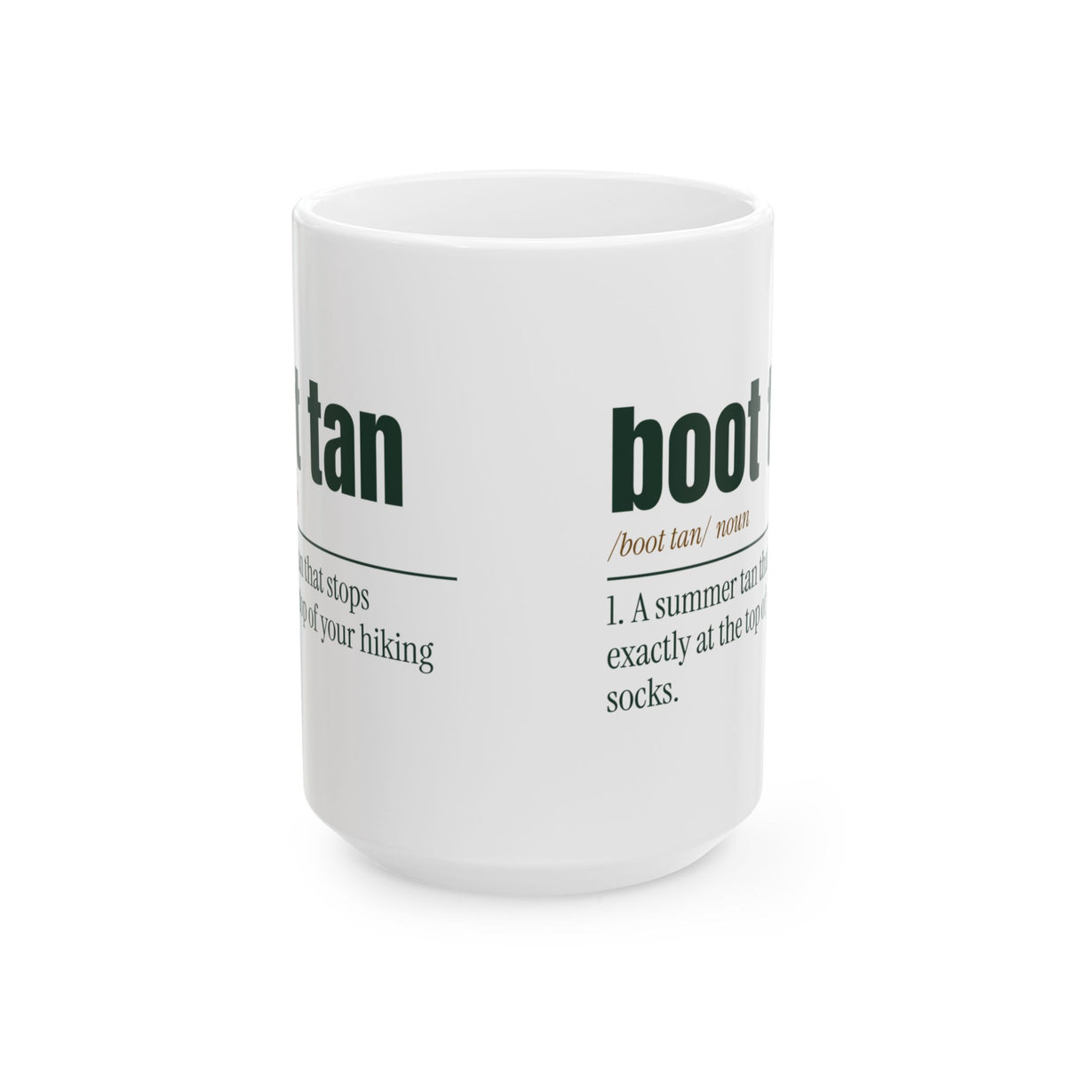 Funny Hiking Coffee Mug Boot Tan Definition For Hikers