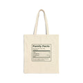 Funny Christmas Tote Bag Family Facts Label For Matching Sets