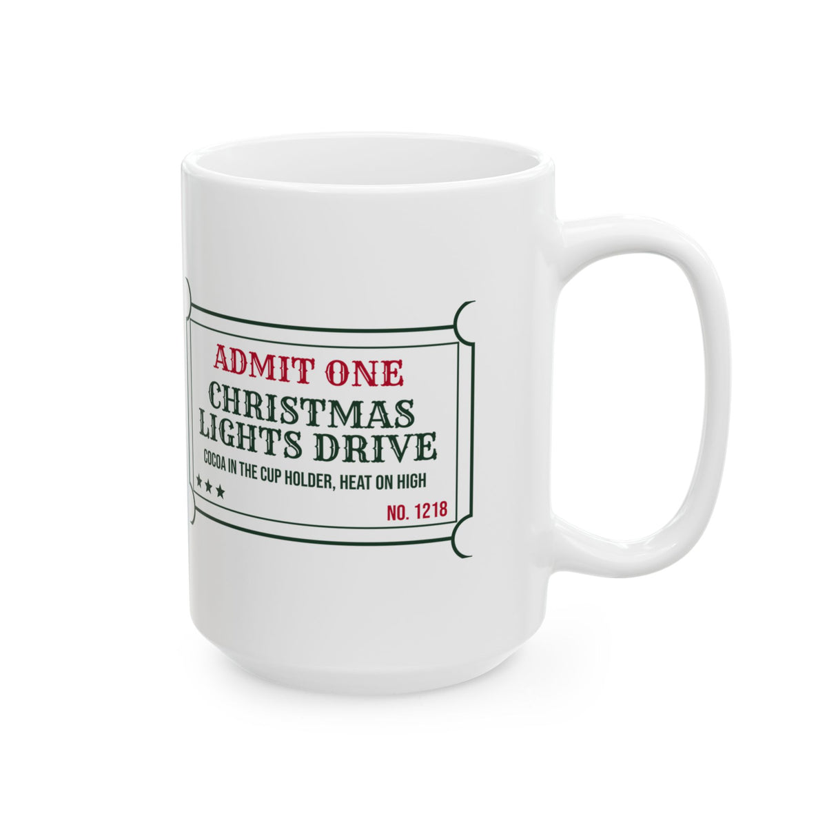 Hot Cocoa Coffee Mug Christmas Lights Drive Cocoa In The Cup Holder