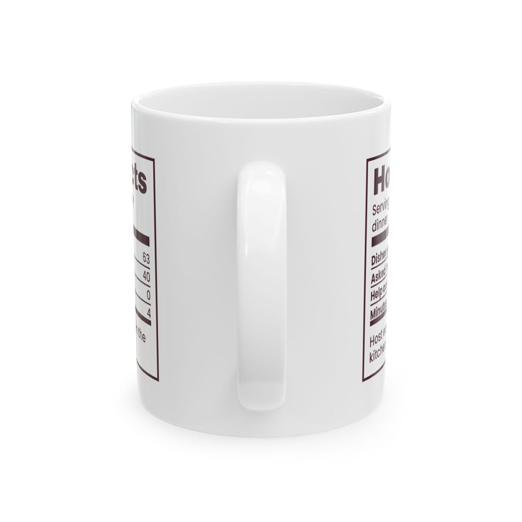 Funny Christmas Coffee Mug Host Facts Help Accepted Zero For Hosts