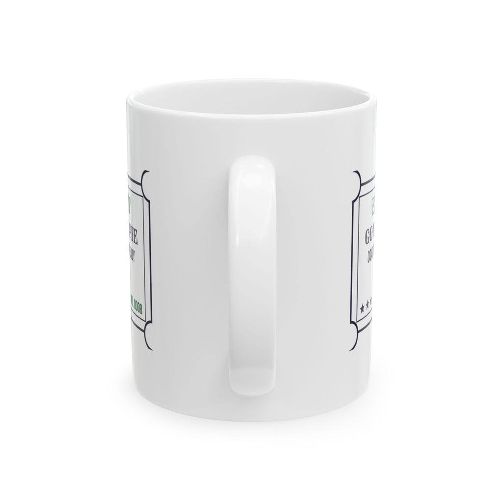 Funny Introvert Christmas Coffee Mug Gone Before Pie Early Exit Ticket