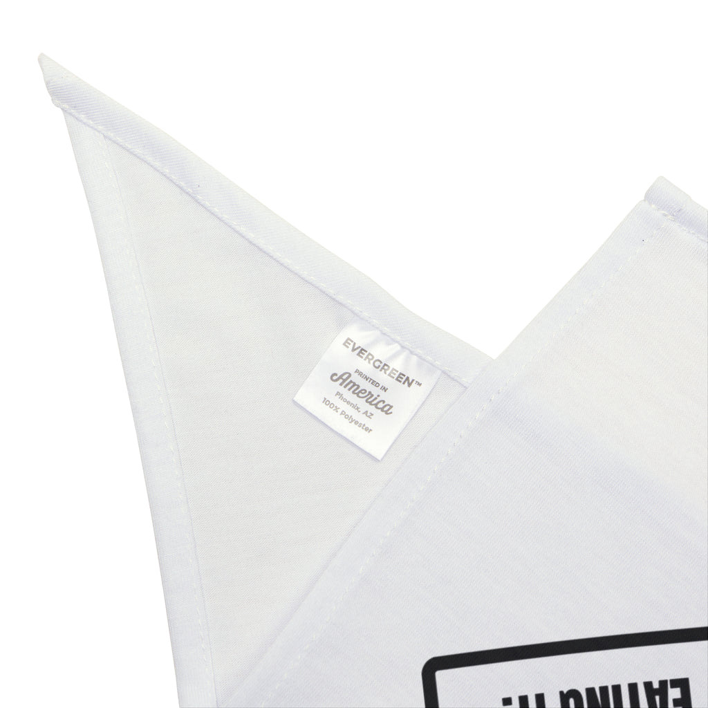 Funny Labrador Warning Label Dog Bandana Food Stare For Dog Owners