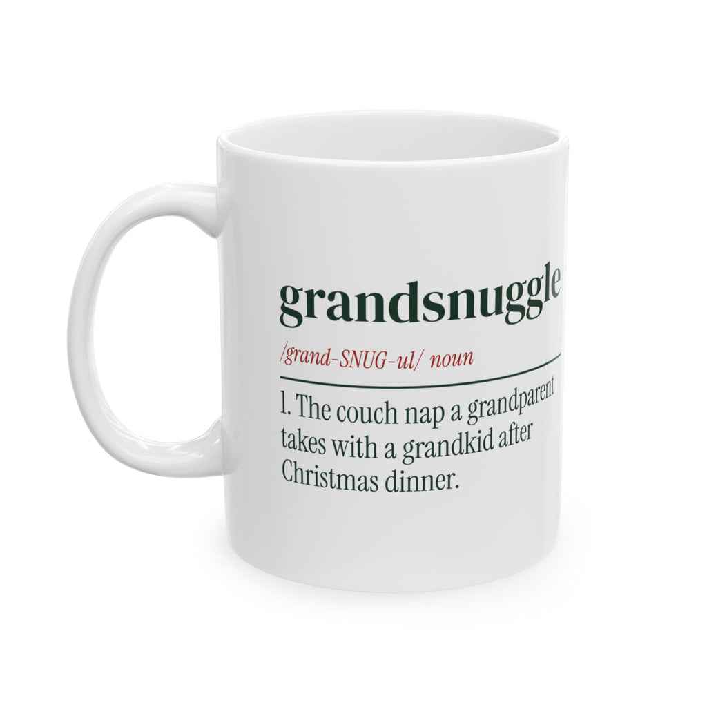 Christmas Grandparent Coffee Mug Grandsnuggle Definition For Grandpa