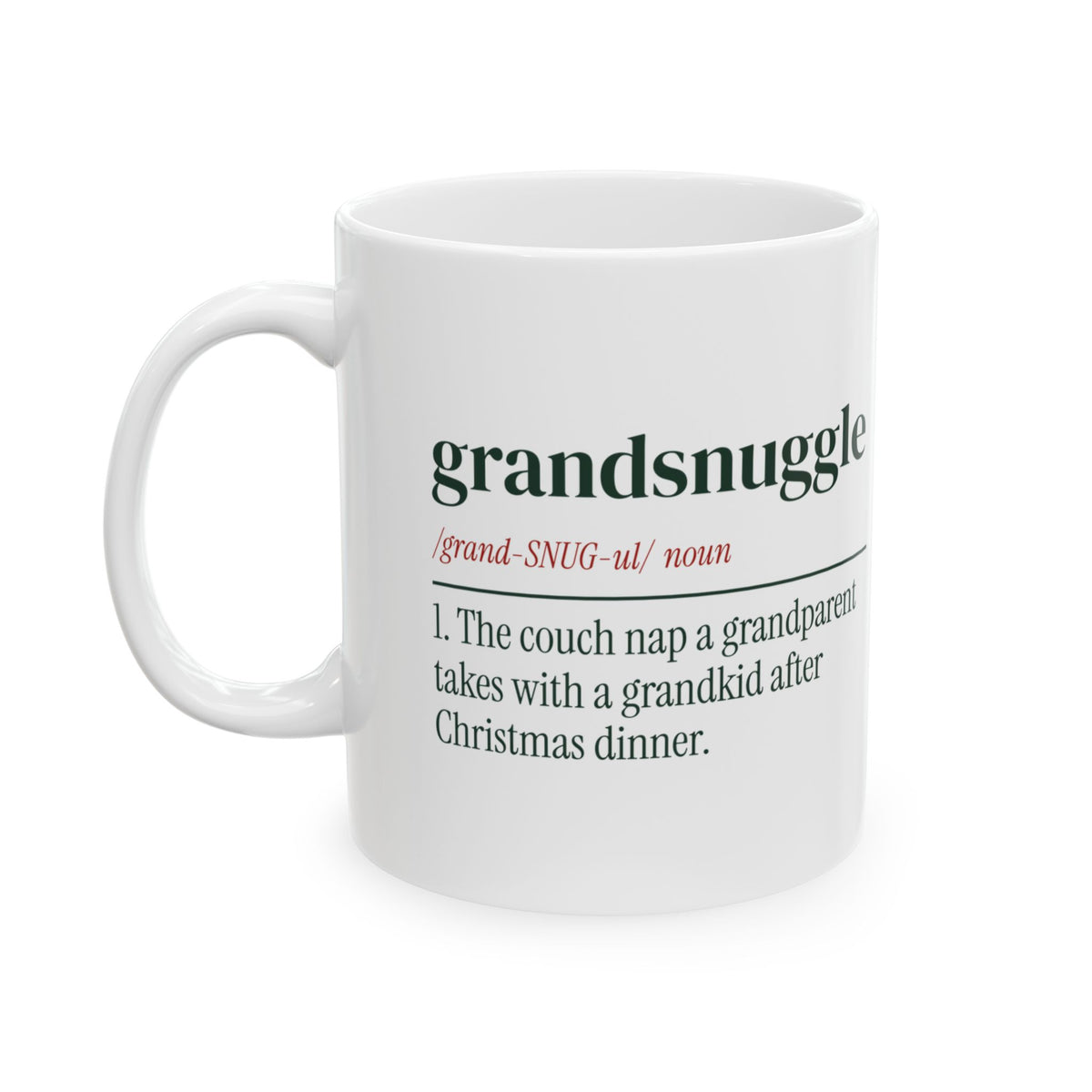 Christmas Grandparent Coffee Mug Grandsnuggle Definition For Grandpa