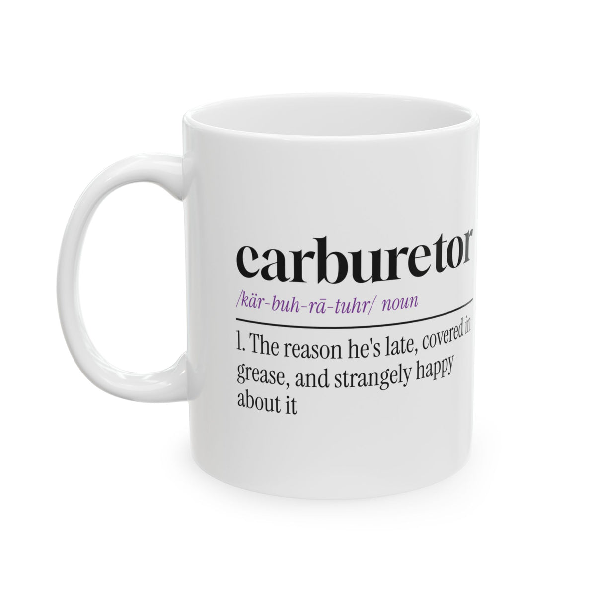 Car Guy Coffee Mug Carburetor Late And Happy