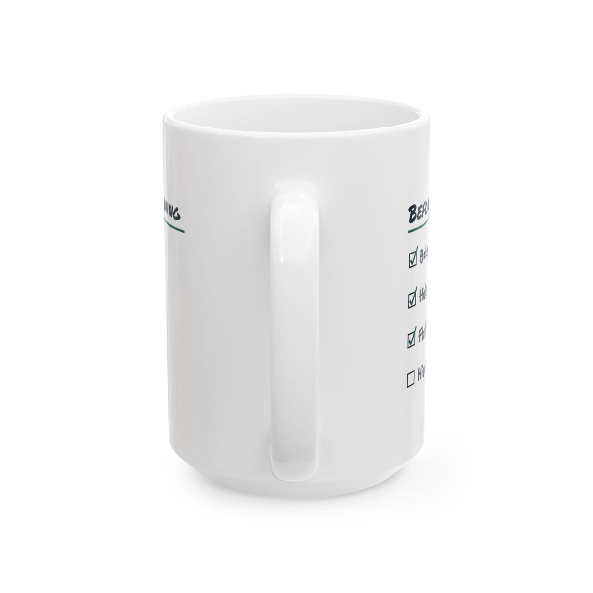 Funny Real Estate Agent Coffee Mug Before The Showing Checklist