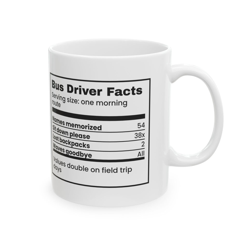 Funny Bus Driver Mug Bus Driver Facts Names Memorized 54 For Drivers