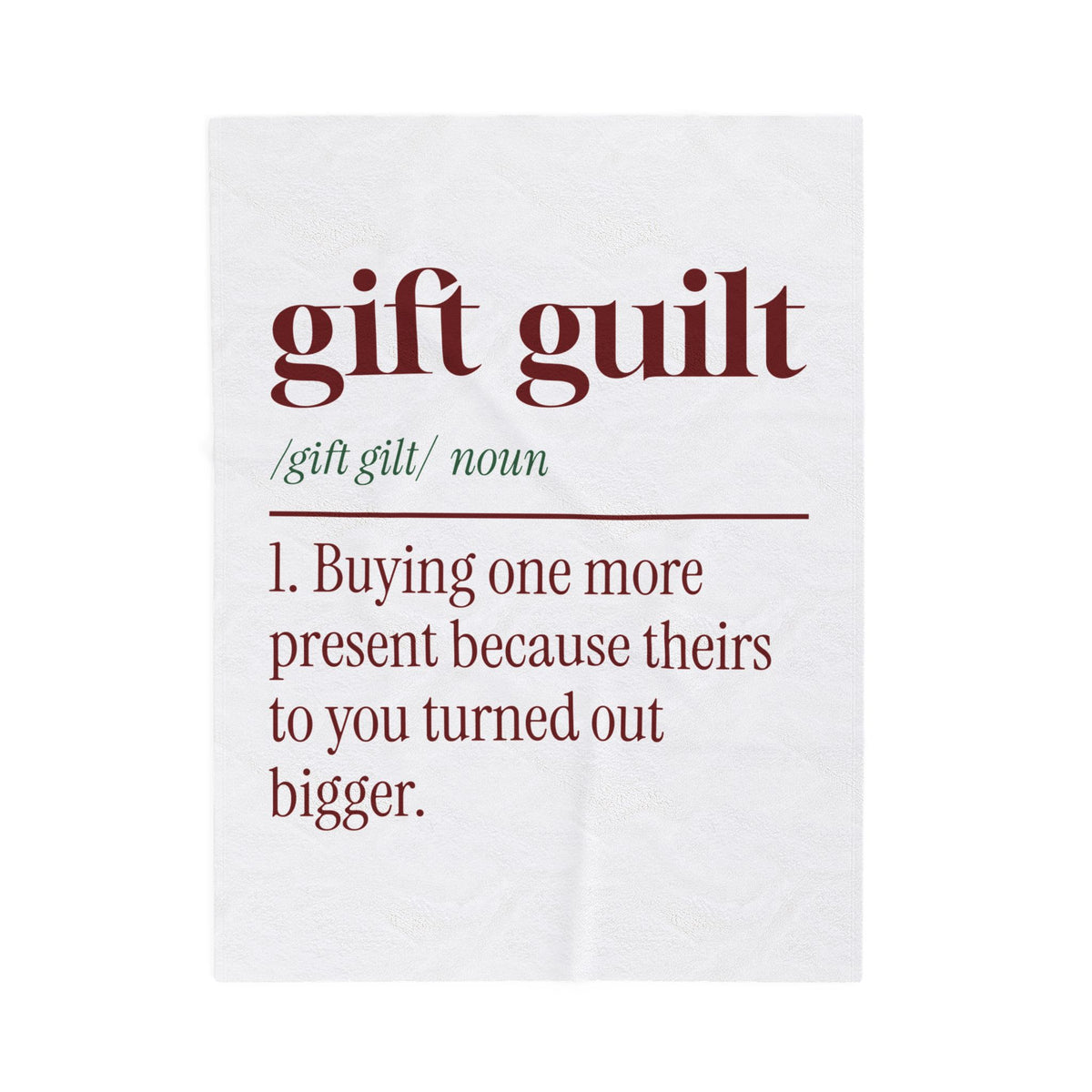 Funny Christmas Shopping Throw Blanket Buying One More Definition