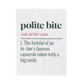 Funny In-Laws Christmas Throw Blanket Polite Bite Dictionary Definition