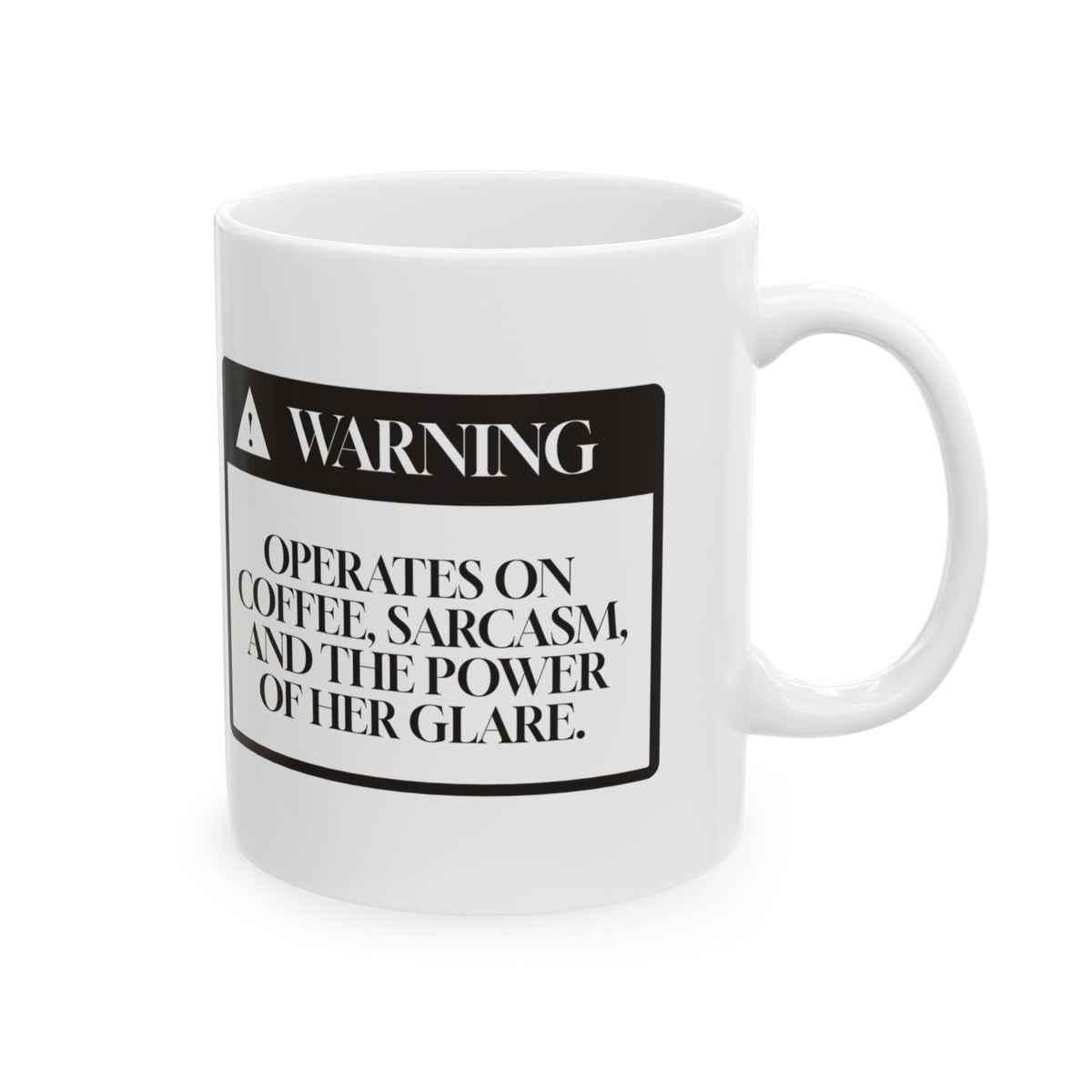 Funny Mom Warning Coffee Mug Runs On Coffee For Mom