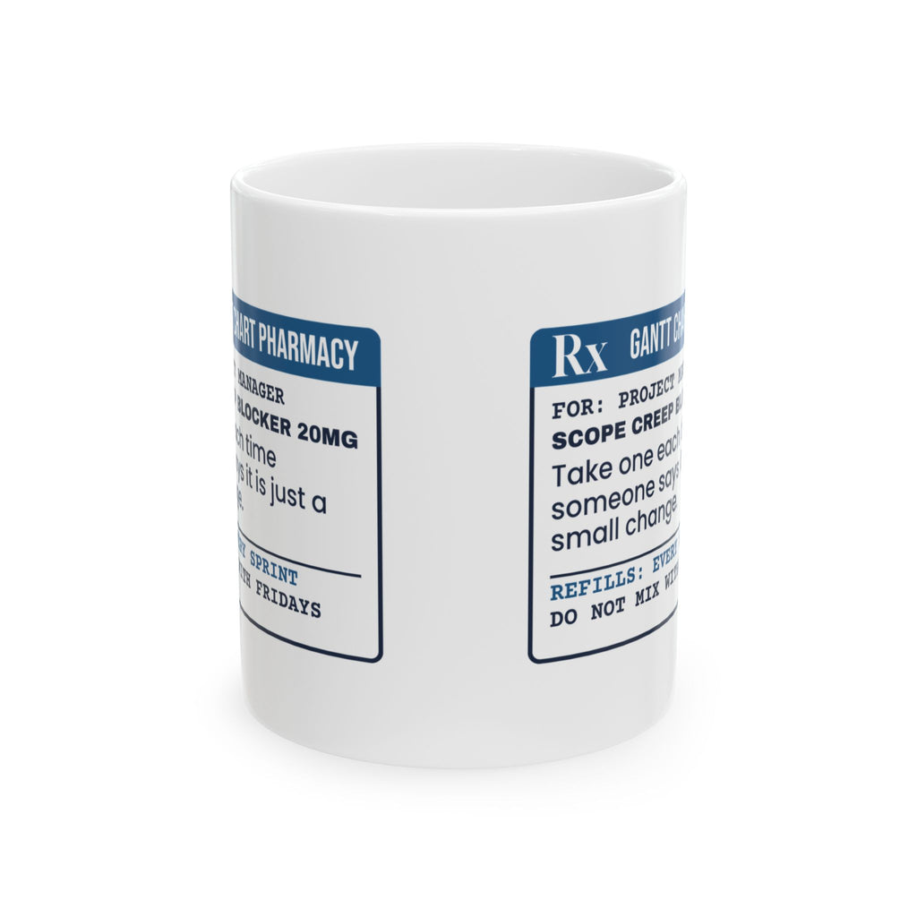 Funny Project Manager Coffee Mug Scope Creep Blocker Prescription