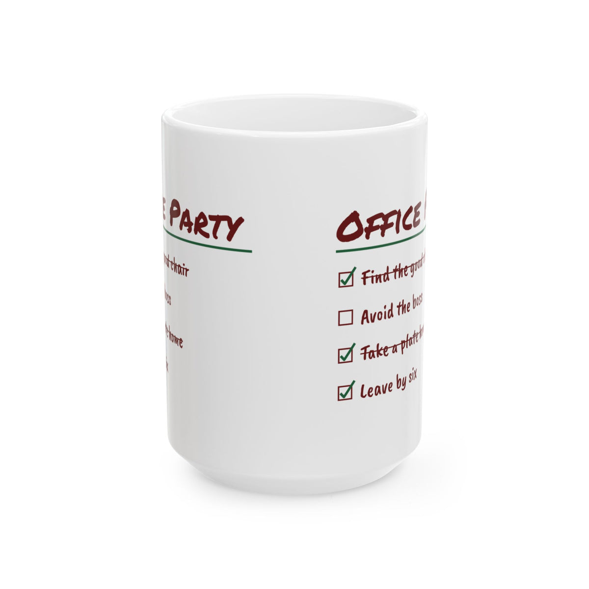 Funny Christmas Coworker Coffee Mug Take A Plate Home Leave By Six