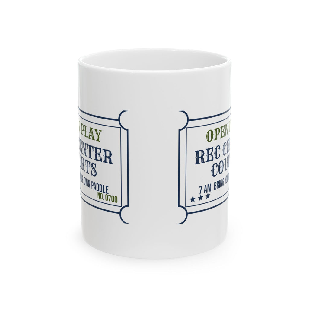 Funny Pickleball Coffee Mug Open Play 7 AM Retirees Already Here