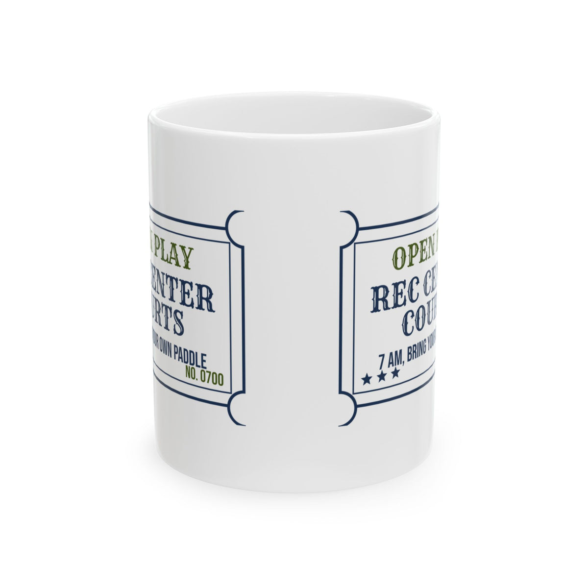 Funny Pickleball Coffee Mug Open Play 7 AM Retirees Already Here