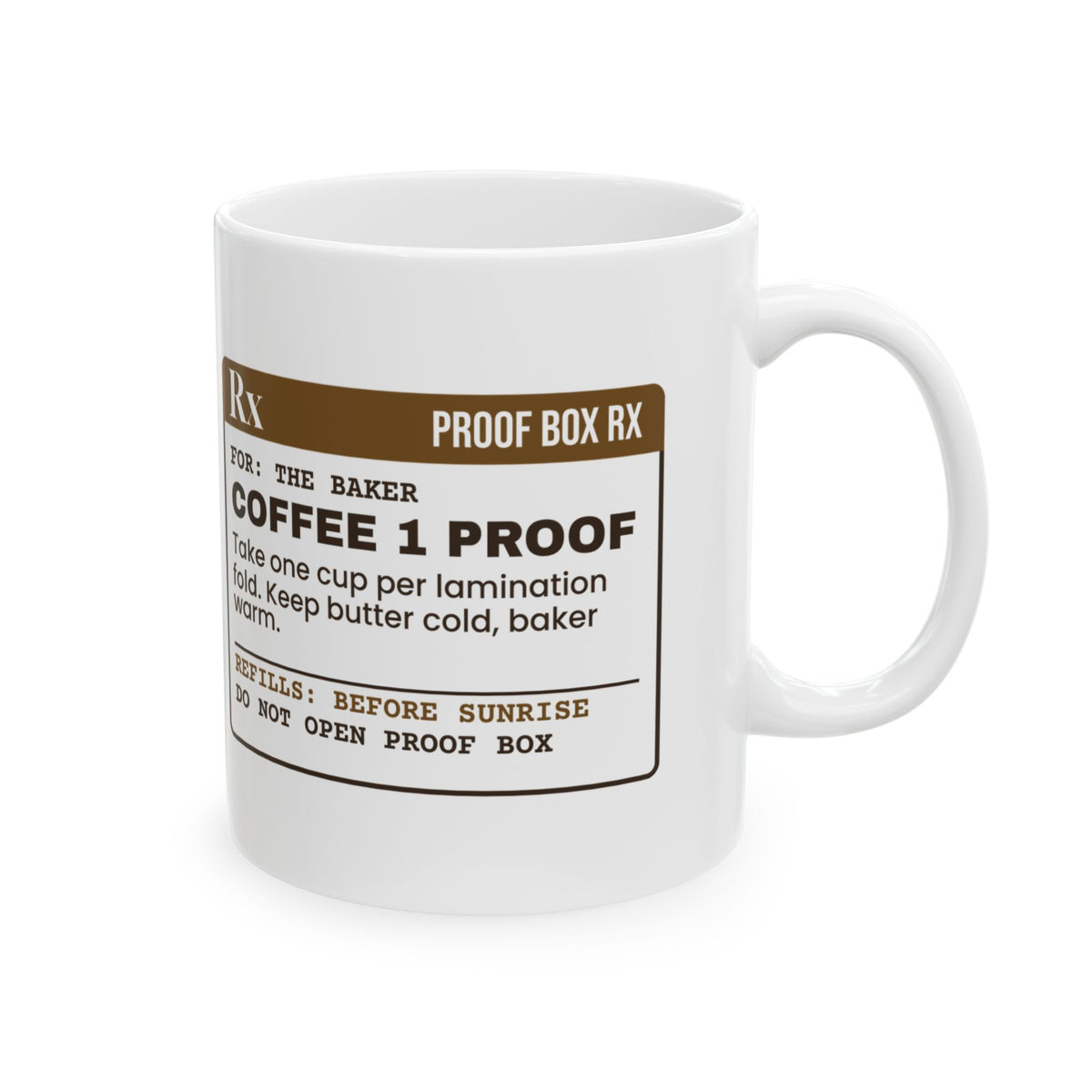 Funny Baker Mug One Cup Per Lamination Fold Baker Prescription