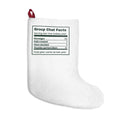 Funny Christmas Family Christmas Stocking Group Chat Facts Nutrition Label
