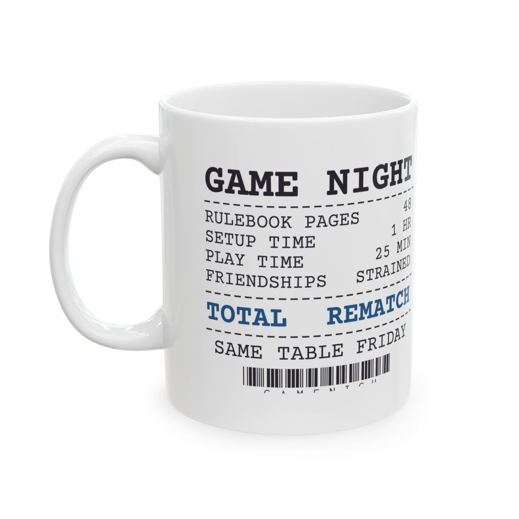 Funny Board Game Night Mug Setup Time Play Time Receipt