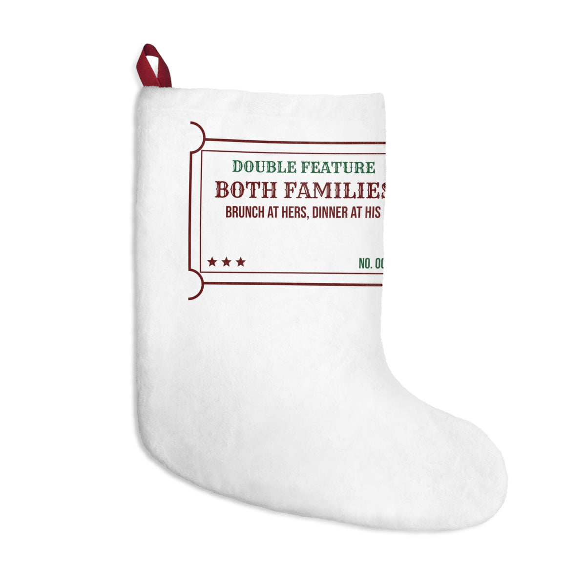 Funny Christmas In-Laws Christmas Stocking Double Feature Both Families One