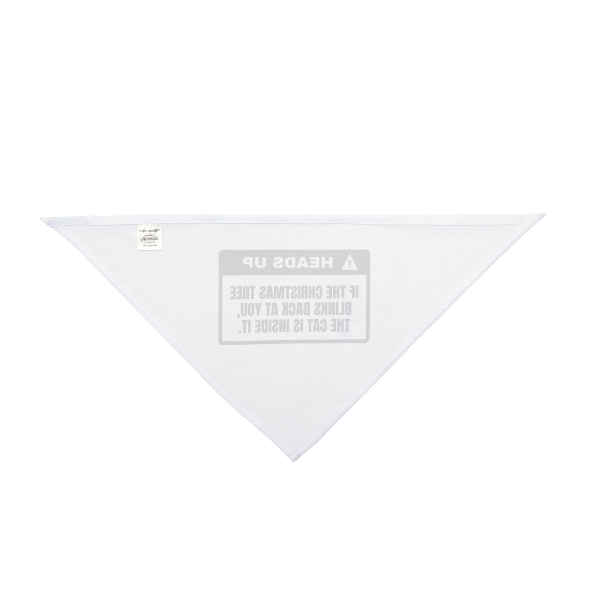 Funny Christmas Dog Bandana Tree Blinks Back Cat Warning For Cat Owners