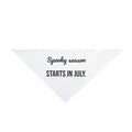 Spooky Season Starts In July Dog Bandana Funny Halloween For Fans