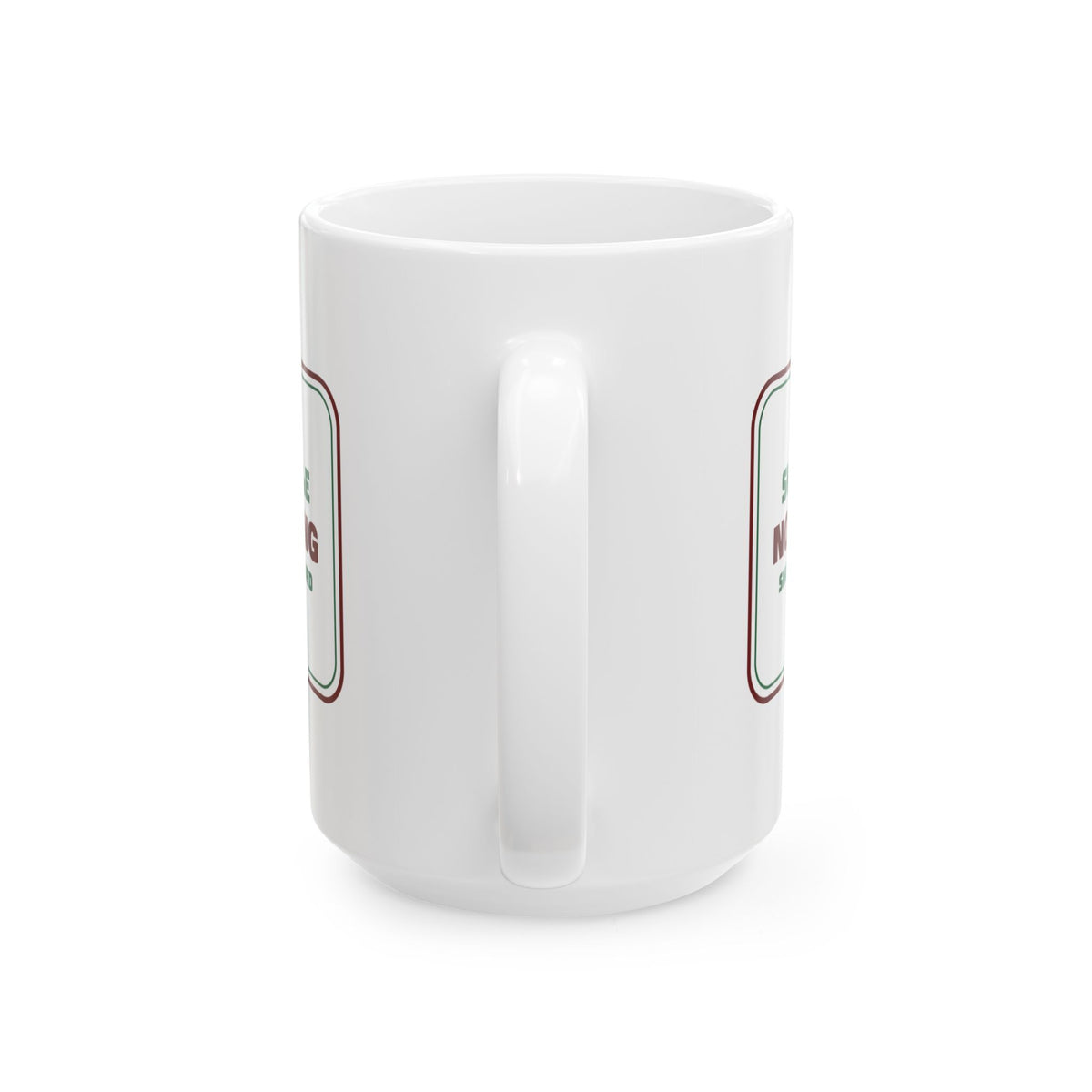Funny White Elephant Coffee Mug No Peeking Shaking Is Allowed