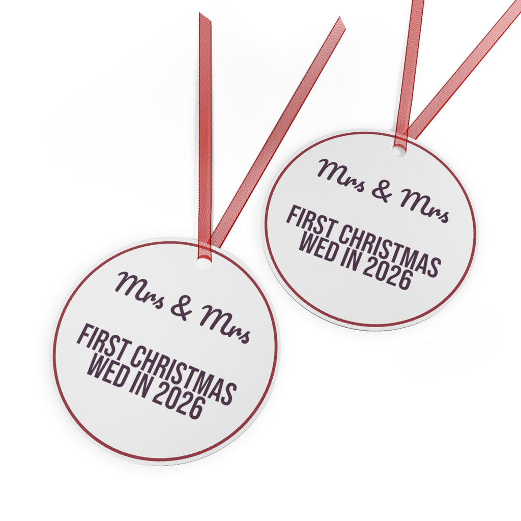 Christmas Ornament 2026 Mrs And Mrs First Christmas Wed In 2026