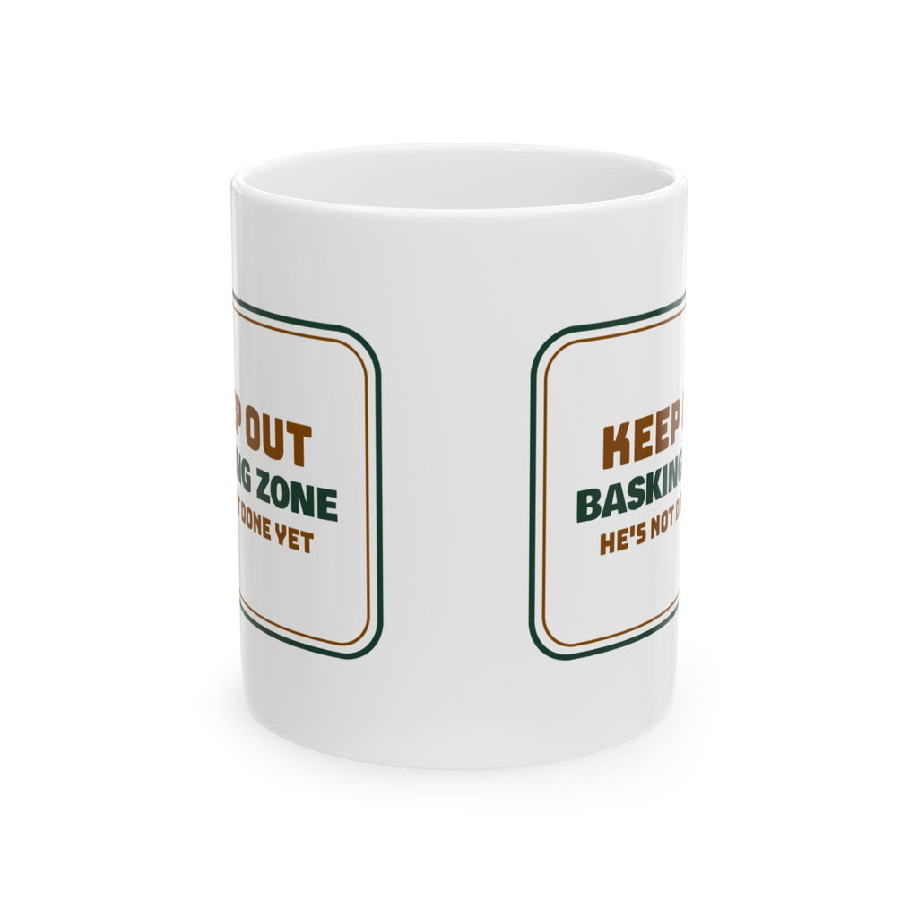 Reptile Coffee Mug Basking Zone Keep Out For Dad