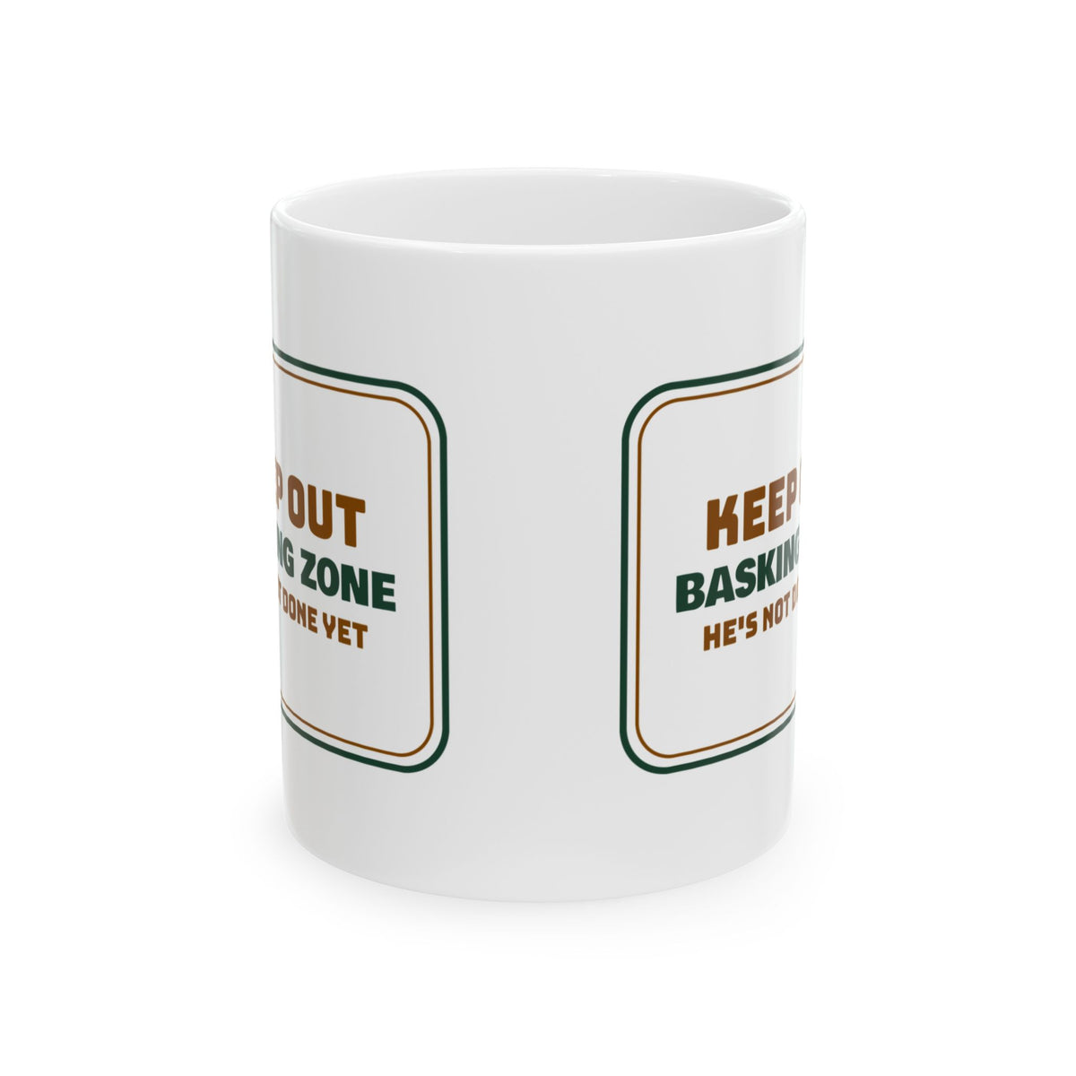 Reptile Coffee Mug Basking Zone Keep Out For Dad