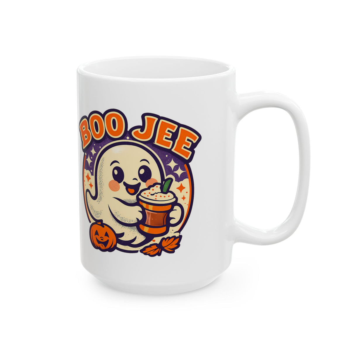 Boo Jee Funny Ghost Pumpkin Spice Coffee Mug