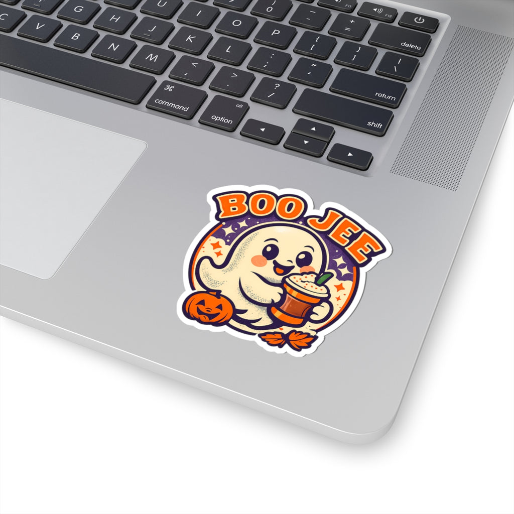 Boo Jee Funny Ghost Pumpkin Spice Sticker