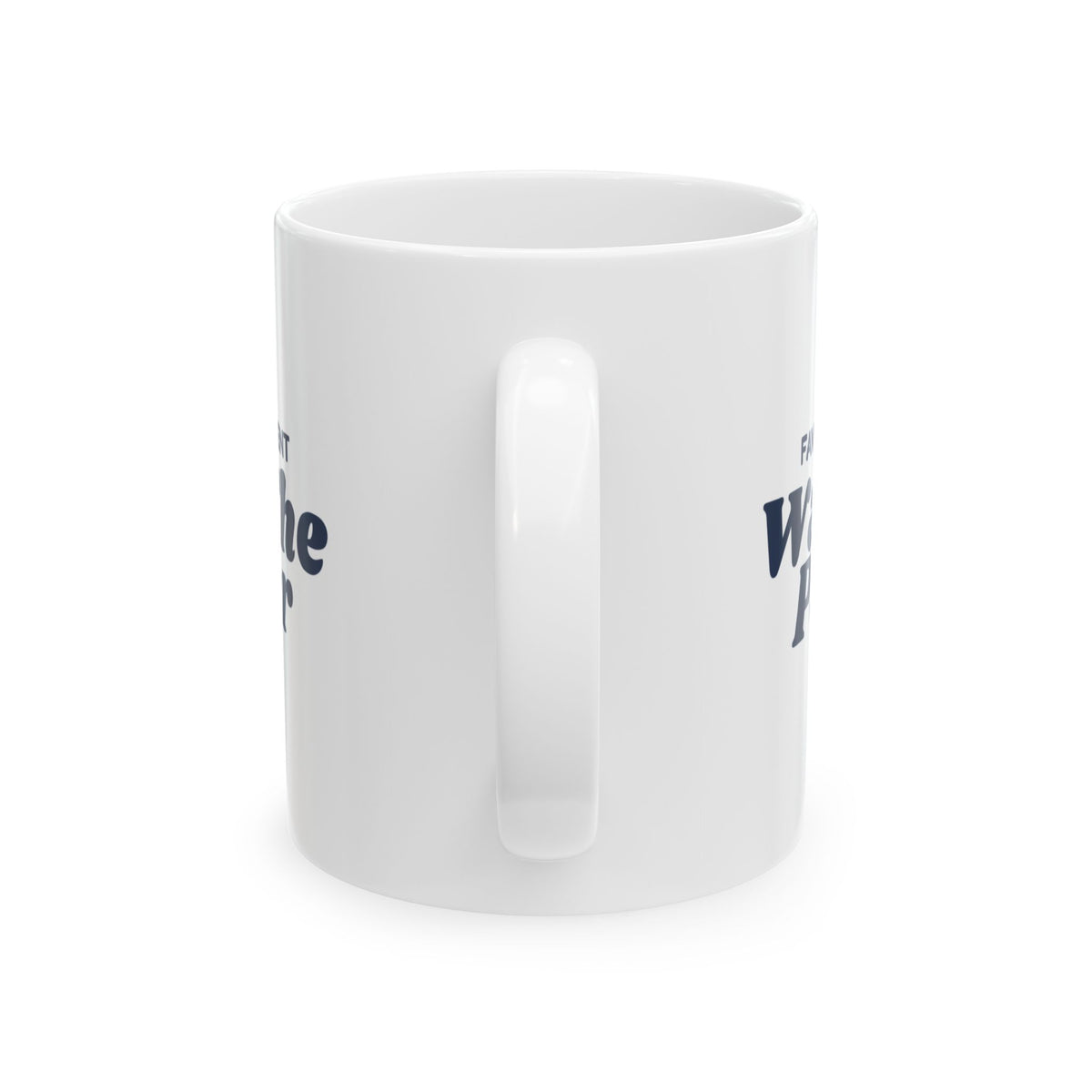 Funny Baby's First Christmas Coffee Mug Favorite Present Was The Paper