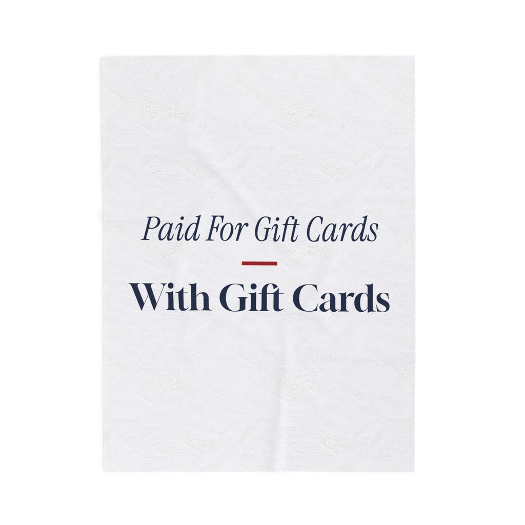 Funny Cashier Christmas Throw Blanket Paying For Cards With Cards