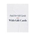 Funny Cashier Christmas Throw Blanket Paying For Cards With Cards