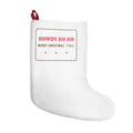 Funny Western Christmas Stocking Howdy Ho Ho