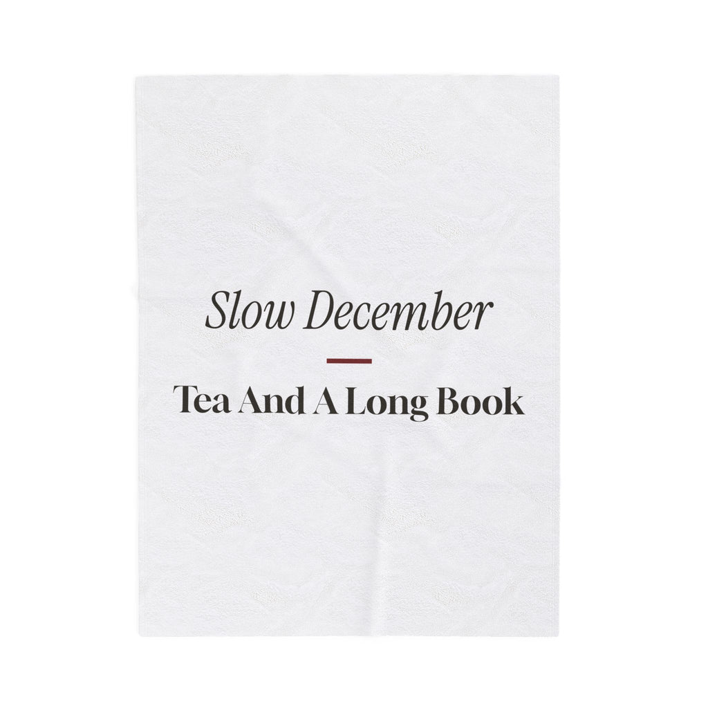 Cozy Christmas Throw Blanket Slow December Tea And A Long Book